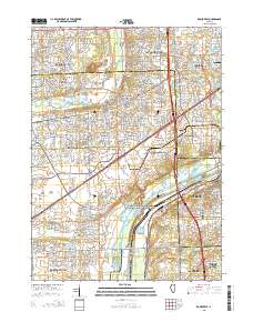 Romeoville 2015 topographic map thumbnail