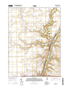 Wedron 2015 topographic map thumbnail