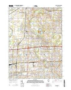 Naperville 2015 topographic map thumbnail