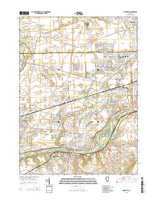Yorkville 2015 topographic map thumbnail