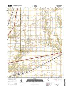 Teutopolis 2015 topographic map thumbnail