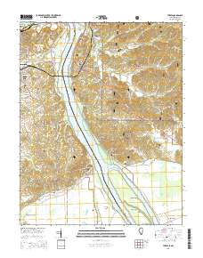 Thebes 2015 topographic map thumbnail