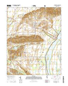 Shawneetown 2015 topographic map thumbnail