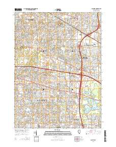 Palatine 2015 topographic map thumbnail