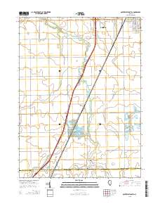 Southwest Pontiac 2015 topographic map thumbnail