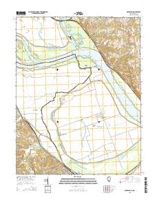 Kaskaskia 2015 topographic map thumbnail