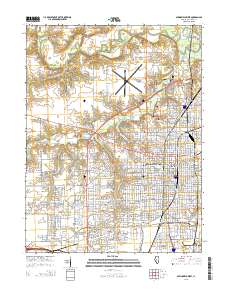 Springfield West 2015 topographic map thumbnail