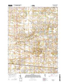 Elburn 2015 topographic map thumbnail