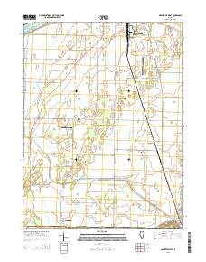 Arenzville West 2015 topographic map thumbnail