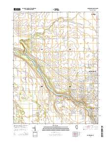 Bourbonnais 2015 topographic map thumbnail