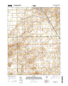 Delavan South 2015 topographic map thumbnail