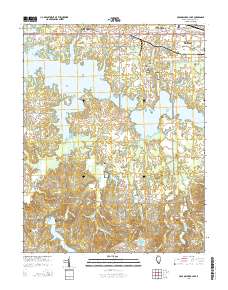 Crab Orchard Lake 2015 topographic map thumbnail