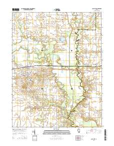 Clay City 2015 topographic map thumbnail