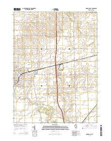 Mendota East 2015 topographic map thumbnail