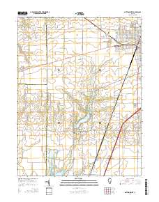 Mattoon West 2015 topographic map thumbnail