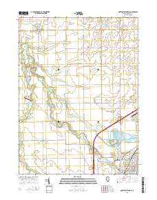 Northwest Pontiac 2015 topographic map thumbnail