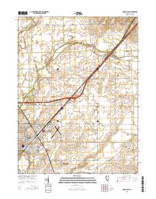 Lincoln East 2015 topographic map thumbnail