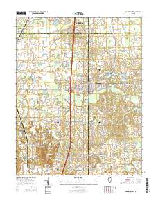Johnston City 2015 topographic map thumbnail