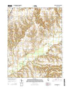 Roodhouse East 2015 topographic map thumbnail