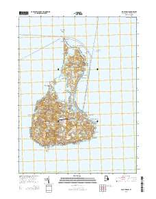 Block Island 2015 topographic map thumbnail