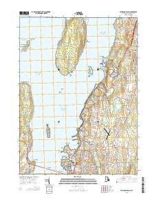 Prudence Island 2015 topographic map thumbnail