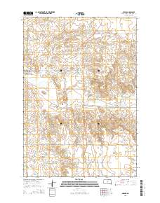 Akaska 2015 topographic map thumbnail
