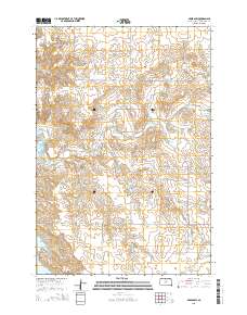 Akaska SW 2015 topographic map thumbnail