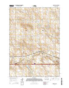 Brakke Dam 2015 topographic map thumbnail