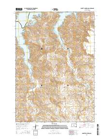 Crokett Mountains 2015 topographic map thumbnail