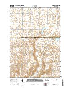Cottonwood Lake 2015 topographic map thumbnail