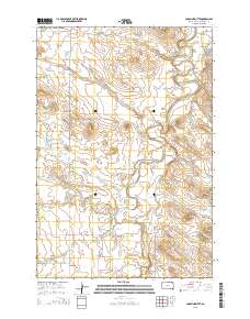 Caroline Butte 2015 topographic map thumbnail