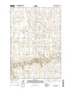 Faulkton West 2015 topographic map thumbnail