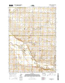 Flandreau NW 2015 topographic map thumbnail