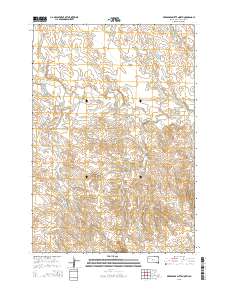 Deers Ears Butte North 2015 topographic map thumbnail