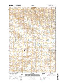 Deers Ears Butte South 2015 topographic map thumbnail
