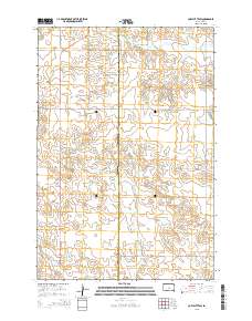 Cow Butte SW 2015 topographic map thumbnail