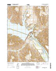 Fort Randall Dam 2015 topographic map thumbnail