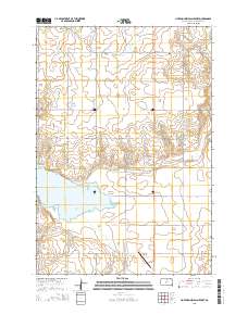 Hoven Municipal Airport 2015 topographic map thumbnail