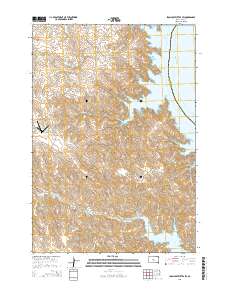 Iron Post Buttes SW 2015 topographic map thumbnail