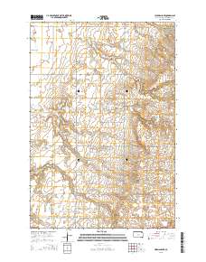 Hickman Lake 2015 topographic map thumbnail