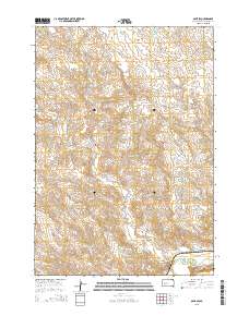 Oahe SW 2015 topographic map thumbnail