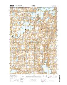 Piyas Lake 2015 topographic map thumbnail