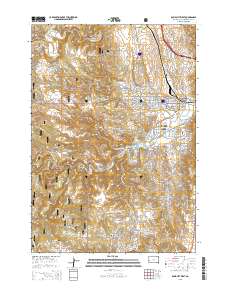 Rapid City West 2015 topographic map thumbnail