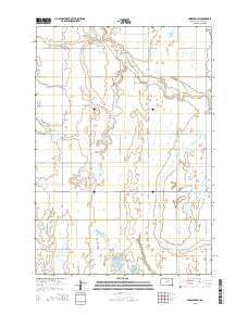 Cresbard SW 2015 topographic map thumbnail