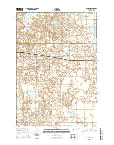 Waubay SW 2015 topographic map thumbnail