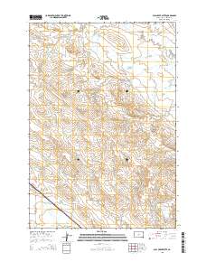 Bull Creek Butte 2015 topographic map thumbnail