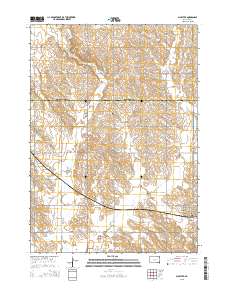 Alcester 2015 topographic map thumbnail