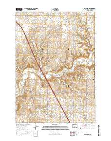 Estelline NE 2015 topographic map thumbnail