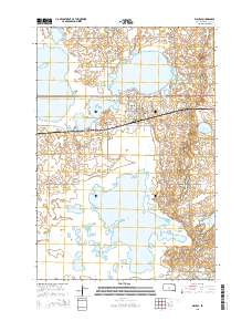 Waubay 2015 topographic map thumbnail