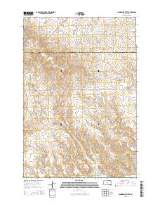 Laundreaux Butte 2015 topographic map thumbnail